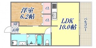 レジェンダリー甲子園浦風町の物件間取画像